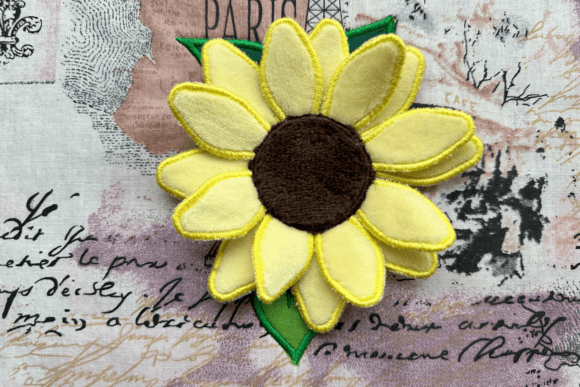 3D Sunflower Embroidery Appliqué Review