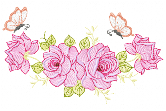 Butterflies Rose: A Seasonal Embroidery Design Review