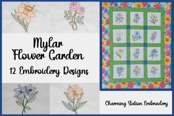 Mylar Flower Garden: A Hand-Stitched Heart in Every Petal