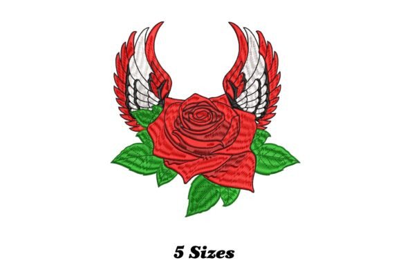Rose Wing: A Delicate, Playful Embroidery Gem for Handmade Gifts